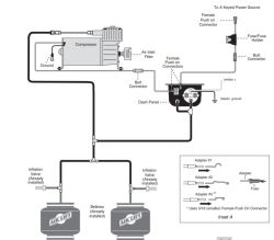 How To Route Air Line for Air Lift Single Needle Gauge Panel with One ...