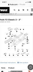 Thule t2 classic parts new arrivals