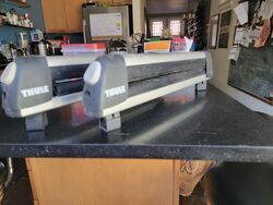 How To Mount Old Thule Square Bar Ski Carrier On New Factory Aero