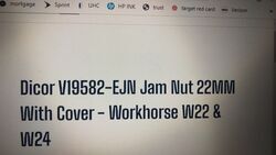 Solution for Replacement for Dicor V19582-EJN Jam Nut