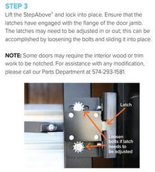 Can I Just Use 1 Latch to Secure MORryde StepAbove RV Steps Inside ...