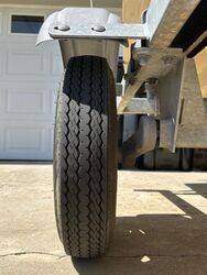 Trailer Tire Upgrade Fitment on a Magic Tilt MT16W 1250 Boat Trailer ...