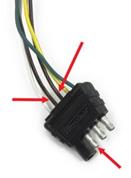 Wiring Wishbone Connector To Trailer With 4 Wires | etrailer.com