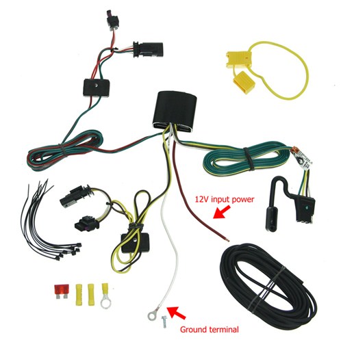 2014 Chevrolet Traverse Curt T-Connector Vehicle Wiring Harness with 4 ...