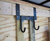 0  tool rack pre-drilled holes rack'em 2-hook multi-tool for enclosed trailers