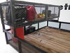 0  storage box drilling required 23x79 rack'em heavy-duty cargo basket for open trailers - lockable lid steel 250 lbs