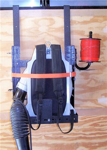 Rack'em Storage Rack for Enclosed Trailers - Adjustable - 1 Backpack