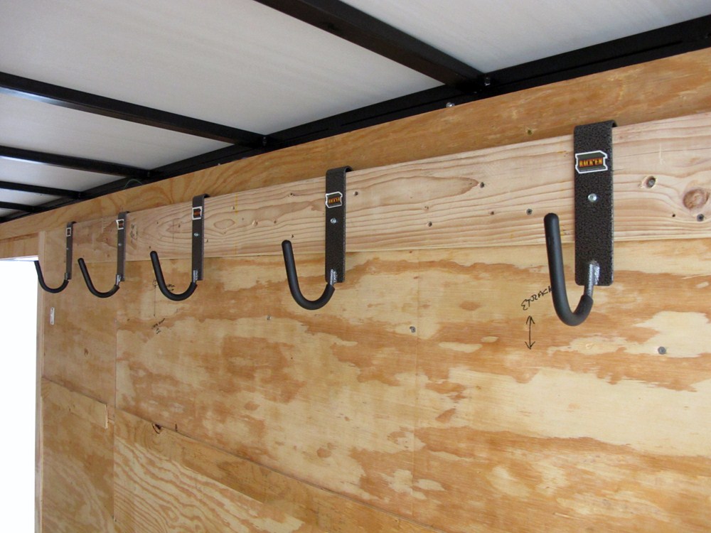 Rack'Em Single Hook Rack for Enclosed Trailers RackEm Hose Hanger RA-8