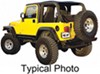 Rampage Trail Top All-Season 2-in-1 Soft Top for Jeep - Tinted Windows - Sailcloth - Black Diamond No Doors RA109635