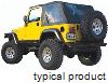 complete soft top system rampage trail all-season 2-in-1 for jeep - tinted windows sailcloth black diamond