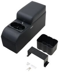 Rampage Locking, Padded Center Console for Jeep - Single Storage Compartment - Black - RA32001