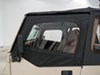 0  complete soft top system rampage kit for jeep - upper doors included clear windows black denim