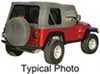 upper doors includes bow system rampage complete soft top kit for jeep - included tinted windows gray