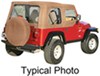 upper doors includes bow system rampage complete soft top kit for jeep - included clear windows spice