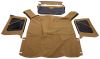 complete soft top system no doors rampage kit for jeep w/ full steel - clear windows khaki diamond