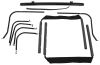 complete soft top system no doors rampage kit for jeep w/ full steel - clear windows khaki diamond