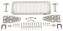 Rampage Complete Hood Trim Kit for Jeep - Polished Stainless Steel                                  