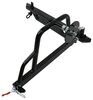 off-road bumper rear rampage recovery for jeep - swing away spare tire carrier semigloss black powder coat