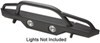 accessory bumper steel rampage front recovery for jeep - grille guard and light mounts textured black powder coat
