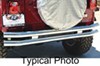 double tube bumper steel rampage front/rear for jeep - polished stainless