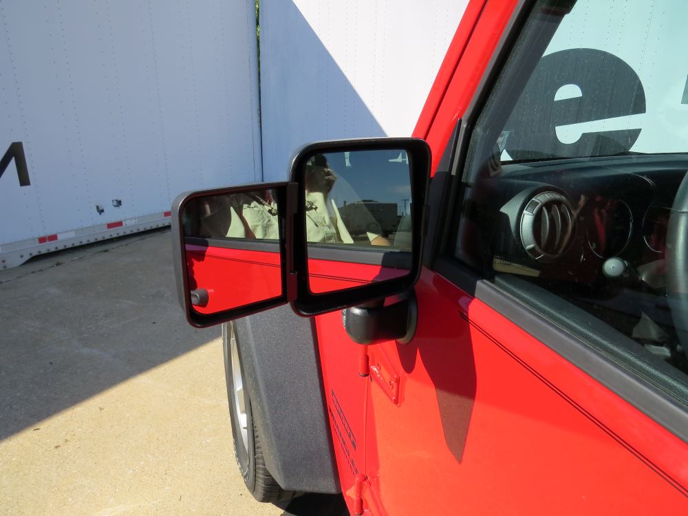 Rampage Custom Towing Mirrors for Jeep - Strap On - Driver and Passenger  Side Rampage Towing Mirrors RA8605