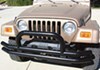 double tube bumper steel rampage front for jeep - grille guard black powder coated