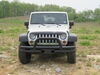 2009 jeep wrangler unlimited  off-road bumper double tube rampage front for - grille guard light mounts black powder coated steel