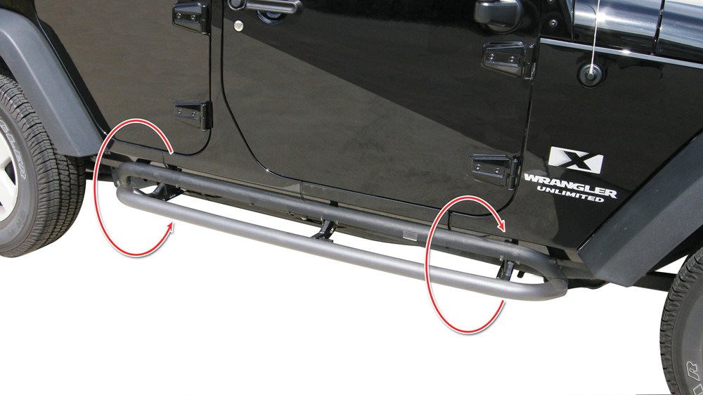 Jeep Wrangler Unlimited Rampage RockGuard Retractable Nerf Bars for Jeep -  2