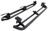 nerf bars round rampage rockguard retractable for jeep - 2 inch diameter black powder coated steel