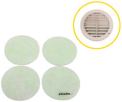 Replacement Air Filters for Round RV Air Conditioner Ducts - 5-1/4" Diameter - Qty 4 - RA88QV