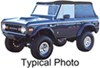 no doors includes bow system rampage replacement soft top for ford bronco - tinted windows black crush