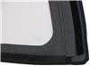 replacement fabric only soft top rampage for suzuki - clear windows black denim