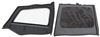 Rampage Replacement Soft Top Fabric for Jeep - Door Skins Included - Tinted Windows - Black Denim Upper Doors RA99415