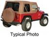 upper doors requires bow system rampage replacement soft top fabric for jeep - door skins included tinted windows spice