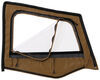 replacement fabric only upper doors rampage soft top for jeep - door skins included clear windows spice
