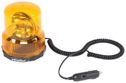 Amber Rotary Warning Light with 10' Coil Cord - Magnetic Mount - RB10A