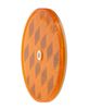 reflectors screw mount reflector for truck or trailer - 3-3/16 inch round amber qty 1