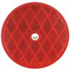 3 inch diameter screw mount reflector for truck or trailer - 3-3/16 round red qty 1