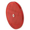reflectors screw mount reflector for truck or trailer - 3-3/16 inch round red qty 1