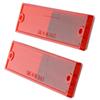reflectors thinline trailer - adhesive backing screw mount rectangle red qty 2
