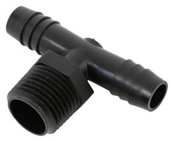 Valterra Male T-Adapter - 1/2" MPT x 1/2" Barb x 1/2" Barb - Polypropelene