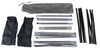 tailgate mount driver side passenger rightline gear truck awning - 9-1/2' long x 6' wide