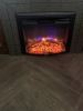 Greystone RV Curved Electric Fireplace with Logs - 26" Wide - Recessed Mount - Black customer photo