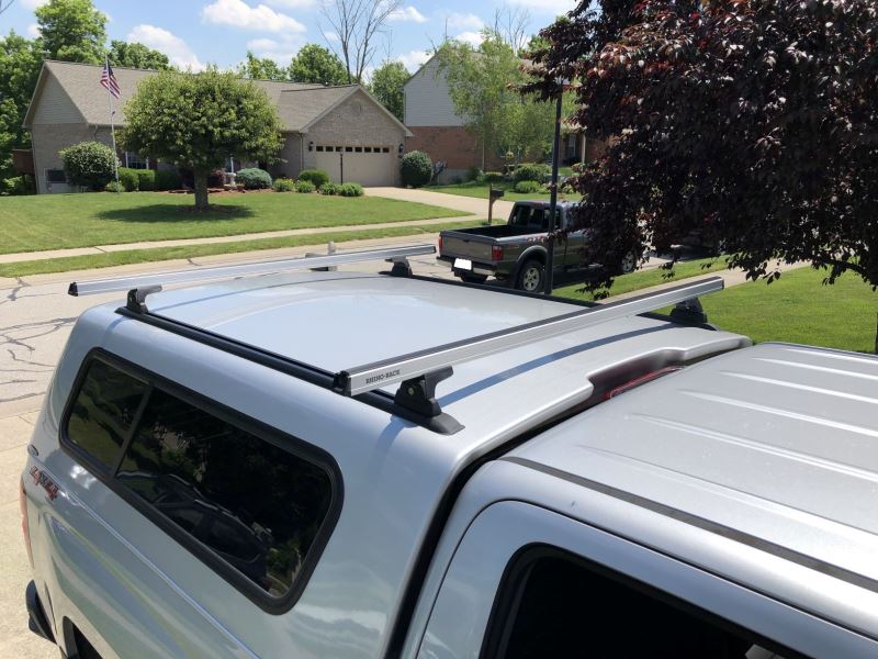 2021 Ford F-150 Rhino-Rack Heavy-Duty Bar Roof Rack for Camper Shells ...