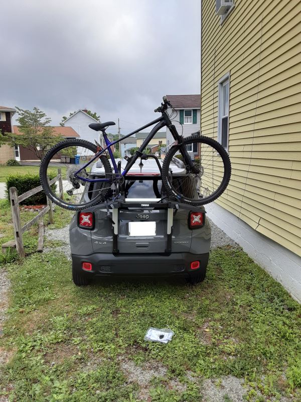 thule bike rack arm