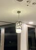Gustafson RV LED Pendant Light - Ceiling Mount - Satin Nickel - White w/ Black Metal Shade customer photo