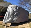 Adco SFS AquaShed Trailer Cover for Bumper Pull Horse Trailers up to 18' Long - Gray customer photo