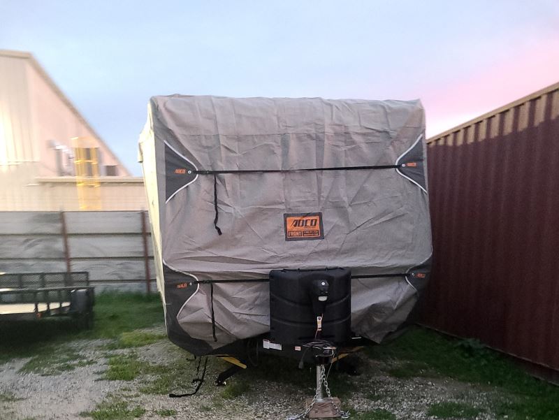 Adco SFS AquaShed RV Cover for Travel Trailers up to 31' Long Gray