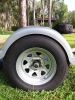 Fulton Single Axle Trailer Fender with Top Step - Silver Plastic - 14" Wheels - Qty 1 customer photo