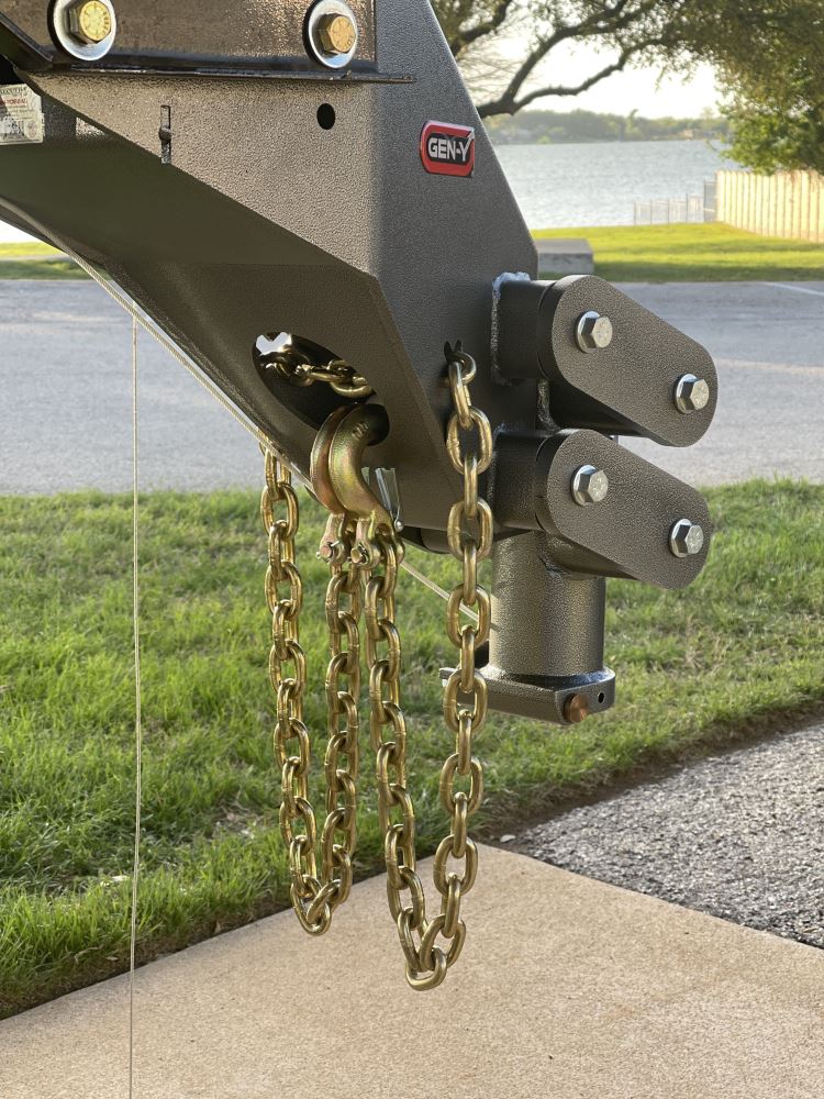 Safety Chain with 2 Hooks for Gen-Y 5th Wheel to Gooseneck Pin Box - 84  Long - 26,000 lbs Gen-Y Hitch Trailer Safety Chains GY49GR